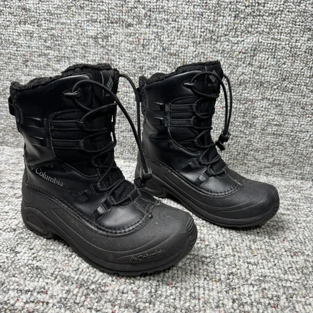 Columbia Boots Kids Youth Size 4 Snow Bugaboot Celsius Waterproof Black